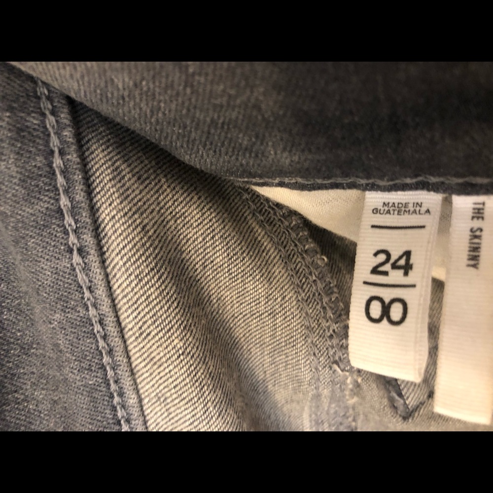 Loft Gray Denim High Rise - Picture 2 of 3